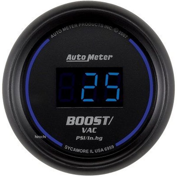 オートメーター Autometer Cobalt デジタル 52.4mm Vacuum/ブースト ゲージ atm6959 JP店