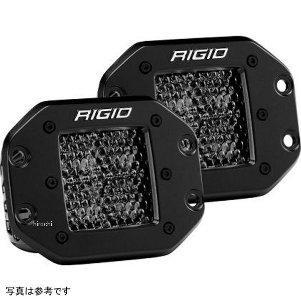 【USA在庫あり】 リジッドインダストリー Rigid Industries Dシリーズ PRO Midnight Edition スポット Diffused (ペア) rig212513BLK JP店