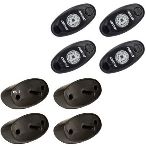 【USA在庫あり】 リジッドインダストリー Rigid Industries ロックライトキット ブルー 4個入り rig400233 JP店