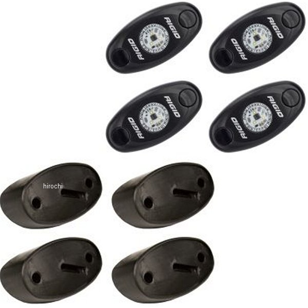 【USA在庫あり】 リジッドインダストリー Rigid Industries ロックライトキット アンバー 4個入り rig400243 JP店