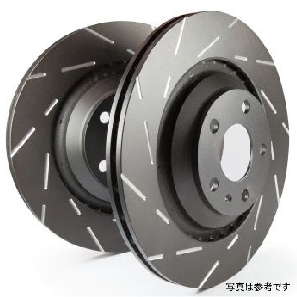 【USA在庫あり】 EBC 08-16 ミツビシ Lancer Evo 10 2.0 ターボ (1 piece ローター) USR Slotted フロントローター ebcUSR7642 JP店