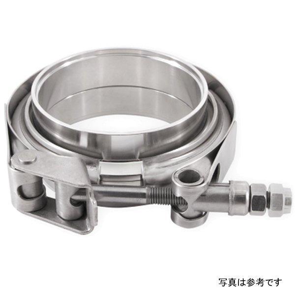 【USA在庫あり】 Mishimoto ステンレススチール Vバンドクランプ 3.5in. 88.9mm misMMCLAMP-VS-35 JP店