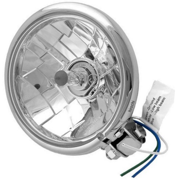 【USA在庫あり】 DRAG ヘッドライト 5.75インチ H4 ダイヤモンド スプリンガー クローム 2001-0099 JP店