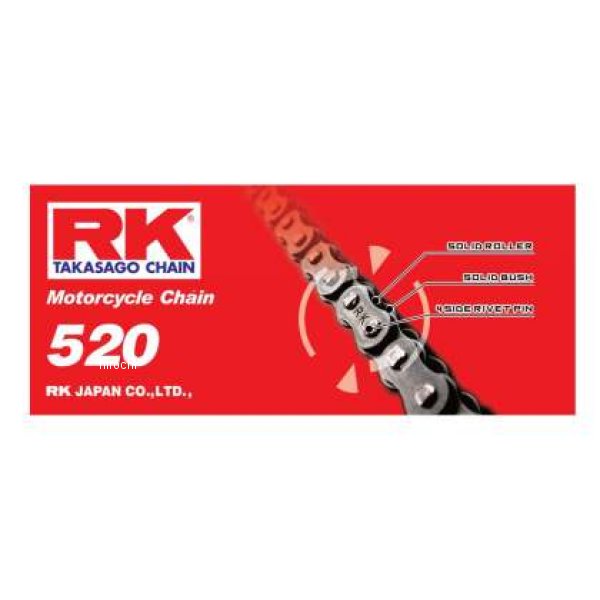 【USA在庫あり】 RK チェーン RK-M 520-92L ナチュラル rkc520-92 JP店