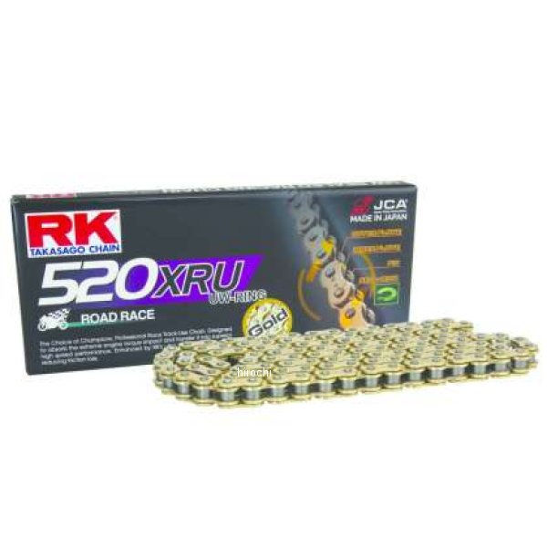 【USA在庫あり】 RK チェーン GB520XRU-120L U-Ring ゴールド rkcGB520XRU-120 JP店