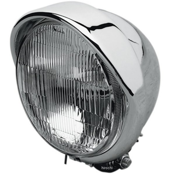 【USA在庫あり】 DRAG ヘッドライト 5.75インチ H4 55/60W バイザー付き DS-280095 JP店