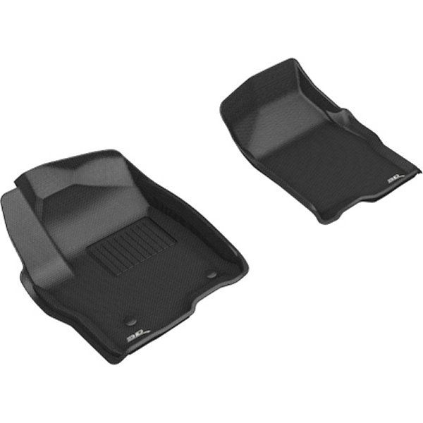 【USA在庫あり】 3D MAXpider 19年-20年 GMC/Chevrolet Sierra 1500/Silverado 1500 Kagu 1st Row フロアマット ブラック aceL1GM02511509 JP店