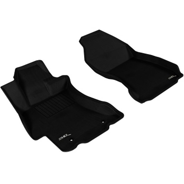 【USA在庫あり】 3D MAXpider 12年-19年 スバル Impreza/XV Crosstrek/WRX/Sti Kagu 1st Row フロアマット ブラック aceL1SB00811509 JP店