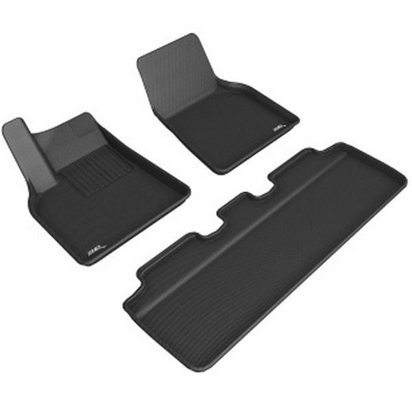 【USA在庫あり】 3D MAXpider 21年-22年 Tesla Model Y 1st & 2nd Row フロアマット ブラック aceL1TL02701509 JP店