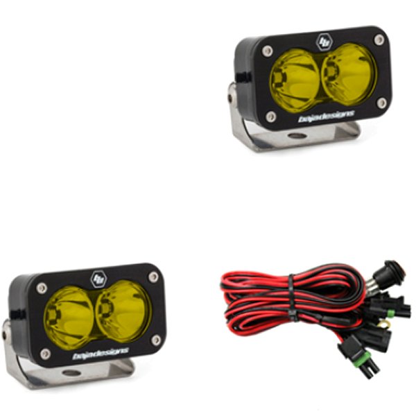 【USA在庫あり】 Baja Designs S2 Proシリーズ LED Light Pods Amber Lens Work/Scene Pattern ペア baj487816 JP店