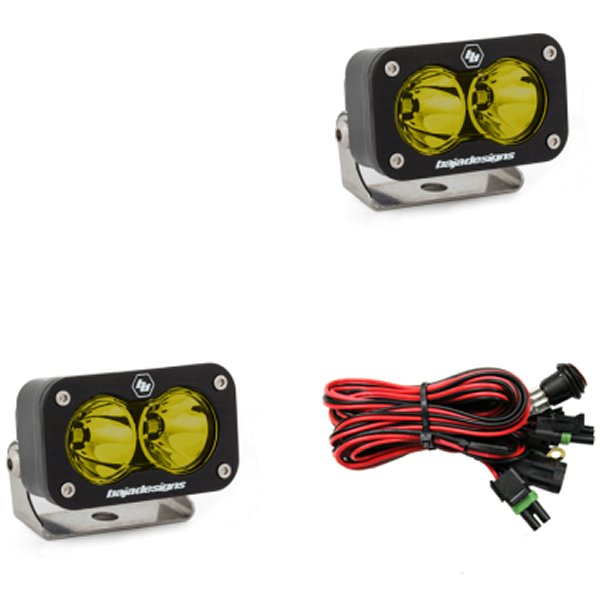 【USA在庫あり】 Baja Designs S2 Sport Work/Scene Pattern 2個 LED Work ライト - Amber baj547816 JP店
