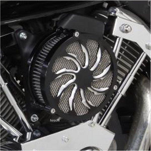 ガレージT&F ラグジュアリーエアクリーナーキット タイフーン&プッシュロッドカバーセット DS1100 コントラスト/メッキ 6092218 JP店|株式会社ヒロチー商事 店