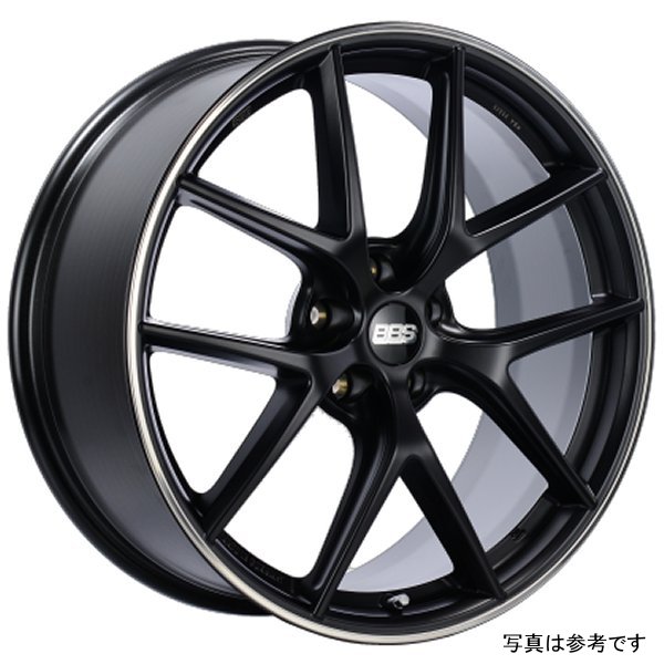 【USA在庫あり】 BBS CI-R 19x9 5x112 ET42 サテンブラック Polished Rim Protector Wheel -82mm PFS/Clip Required bbsCI2201BPO JP店