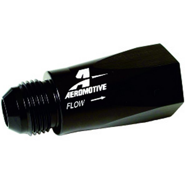 【USA在庫あり】 Aeromotive In-Line Full Flow Check バルブ (Male -10 AN Inlet / Female -10 AN outlet) aer15107 JP店