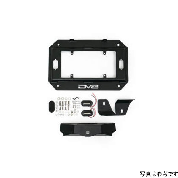 【USA在庫あり】 DV8 Offroad 18年-22年 ジープ ラングラー JL Spare Tire Delete キット w/ライト Mounts dveTSJL-03 JP店