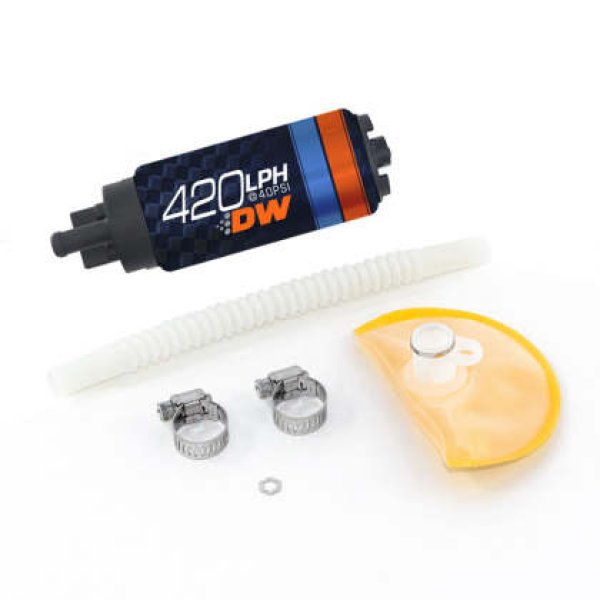 【USA在庫あり】 Deatschwerks DW420 Series 420lph In-Tank フューエルポンプ w/ インストールキット For マツダ RX-8 04年-08年 dwk9-421-1019 JP店