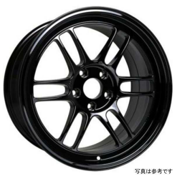 【USA在庫あり】 Enkei RPF1 18x9.5 5x114.3 15mm オフセット 73mm Bore Gloss ブラック ホイール - MOQ 40 enk3798956515GB JP店