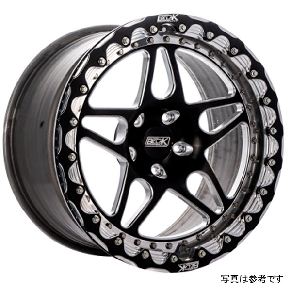 【USA在庫あり】 Belak 15x11 GTR リア Wheel (OEM Small ブレーキキット Req) / 5x114.3 BP /シリーズ 3 Wheel- Single Beadlock blk15115114S3GTR-SBL JP店
