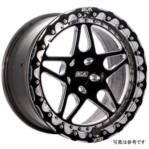 【USA在庫あり】 Belak 17x10.5 / 8.25in BS / 5x114.3 BP / Low Pad /シリーズ 3 Wheel - Single Beadlock blk17105114S38BS-SBL JP店