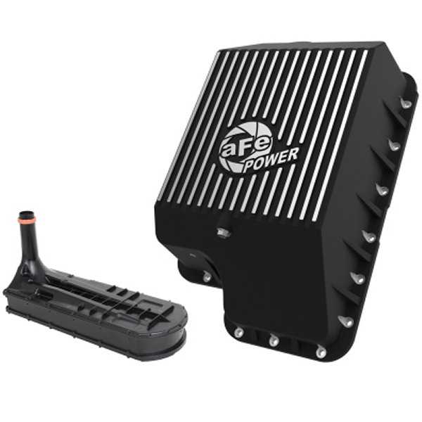 【USA在庫あり】 afe トランスミッション Pan (ブラック); フォード Diesel Trucks 03-10 V8-6.0/6.4L (td) afe46-70122-1 JP店