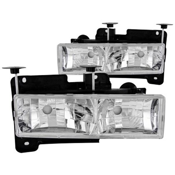 【USA在庫あり】 ANZO 1988-1998 シボレー C1500 Crystal ヘッドライト クローム w/o Bulbs anz111136 JP店 20,367円