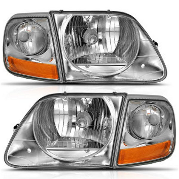 【USA在庫あり】 ANZO 1997-2003 フォード F-150 Crystal Headlight G2 Clear With Parking Light anz111438 JP店