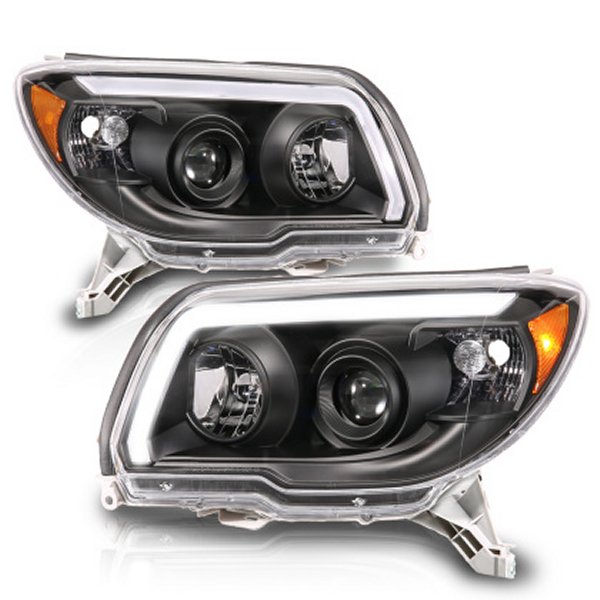 【USA在庫あり】 ANZO 06-09 トヨタ 4 Runner プロジェクターヘッドライト Plank Style ブラック anz111616 JP店