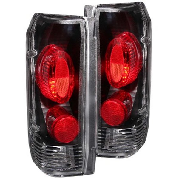 【USA在庫あり】 ANZO 1989-1996 フォード F-150 Taillights Black anz211062 JP店