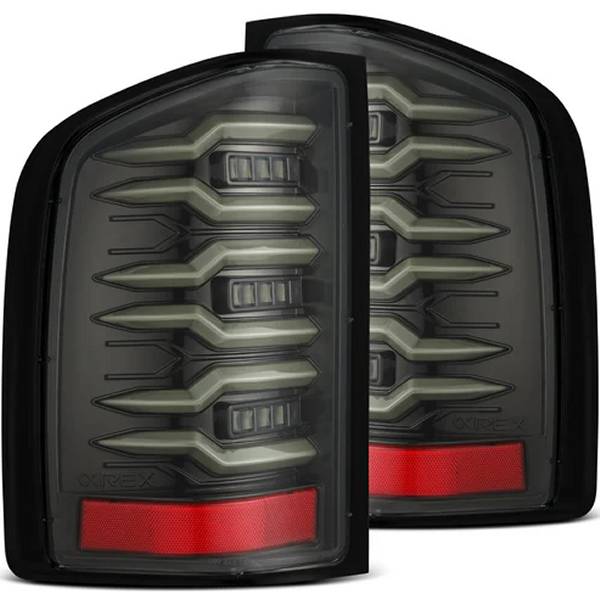 【USA在庫あり】 AlphaRex LUXXシリーズ LED テールライト アルファブラック 07年-13年 シボレー Silverado 1500 arx620090 JP店