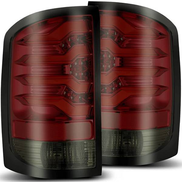 【USA在庫あり】 AlphaRex PROシリーズ LED テールライト レッドスモーク 14年-18年 GMC Sierra 1500 arx630020 JP店