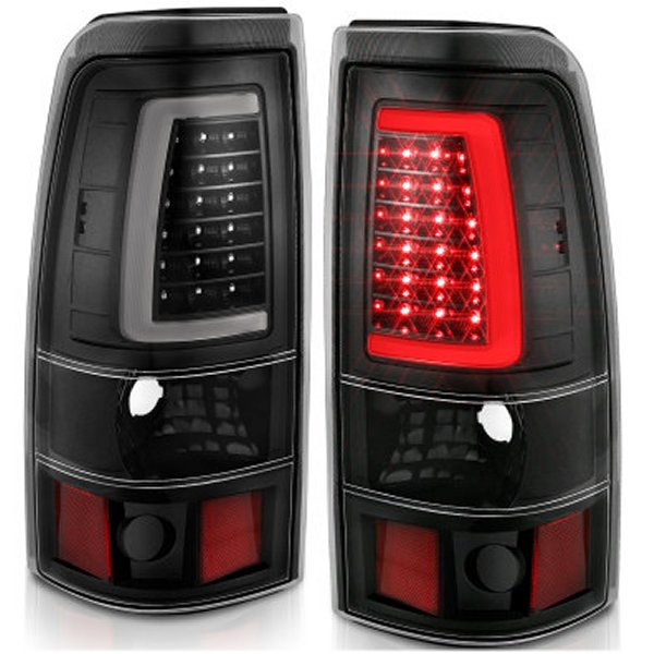【USA在庫あり】 ANZO 2003-2006 Chevy Silverado 1500 LED Taillights Plank Style ブラック w/Clear Lens anz311333 JP店 41,849円