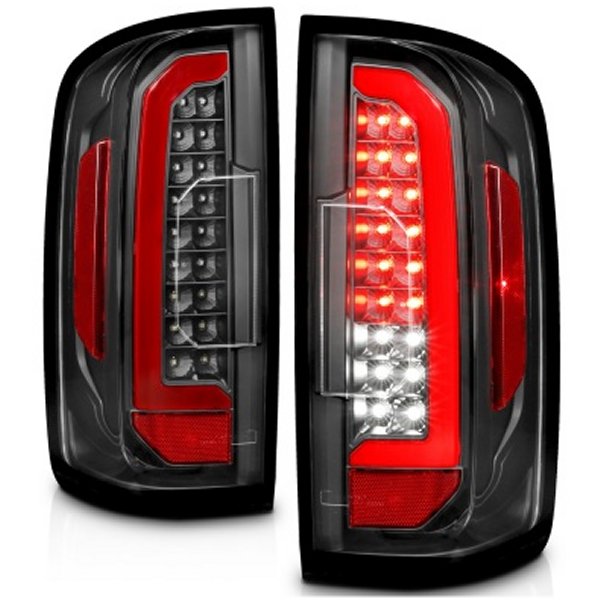 【USA在庫あり】 ANZO 15-21 シボレー Colorado Full LED Tail Lights w/ Red Lightbar ブラック Housing Clear Lens anz311432 JP店