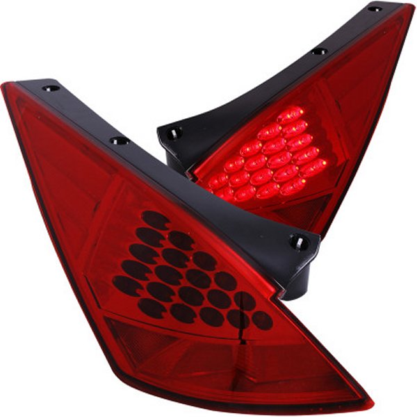 【USA在庫あり】 ANZO 2003-2005 ニッサン 350Z LED Taillights Red anz321083 JP店