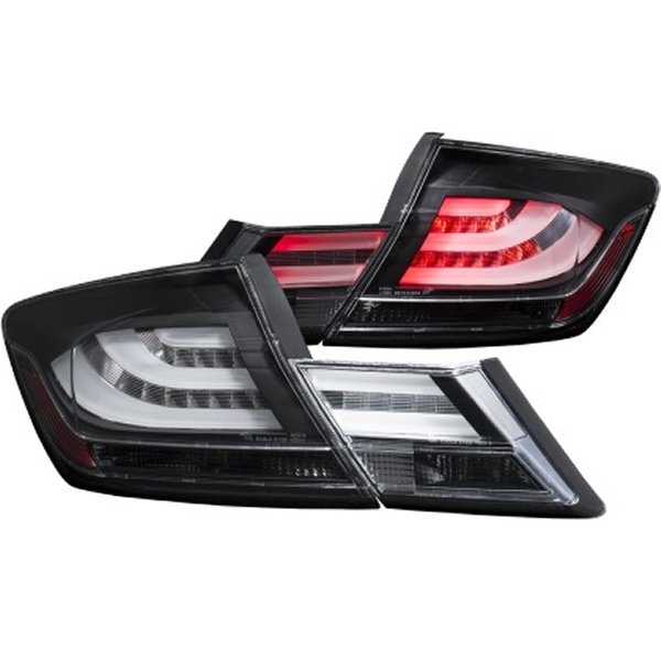【USA在庫あり】 ANZO 2013-2015 ホンダ Civic LED Taillights Black anz321323 JP店