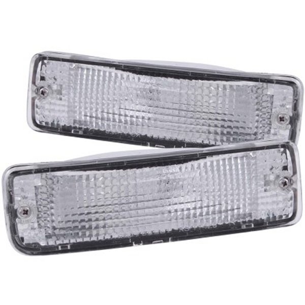 【USA在庫あり】 ANZO 1989-1995 トヨタ Pickup Euro Parking Lights クローム w/ Amber Reflector anz511019 JP店
