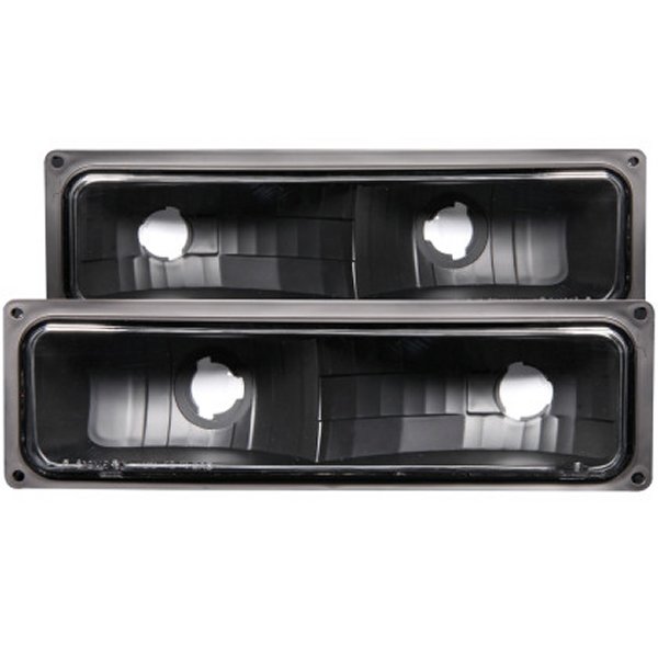 【USA在庫あり】 ANZO 1988-1998 シボレー C1500 Euro Parking Lights Black anz511053 JP店