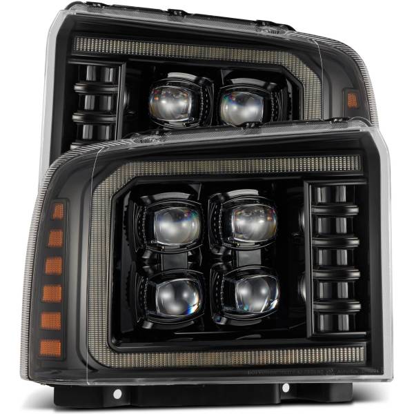 【USA在庫あり】 AlphaRex NOVAシリーズ LED プロジェクターヘッドライト アルファブラック 05年-07年 フォード Super Duty/Excursion arx880318 JP店