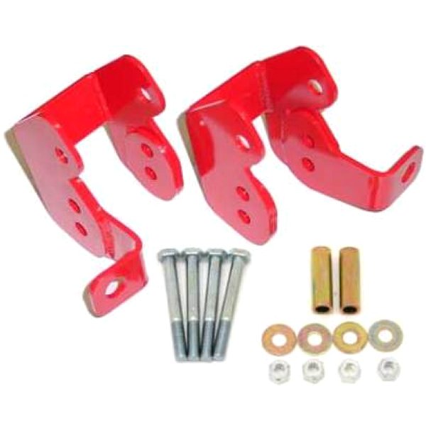 【USA在庫あり】 BMR 82年-02年 3rd Gen F-Body Bolt-On コントロールアーム Relocation ブラケット レッド bmrCAB002R JP店