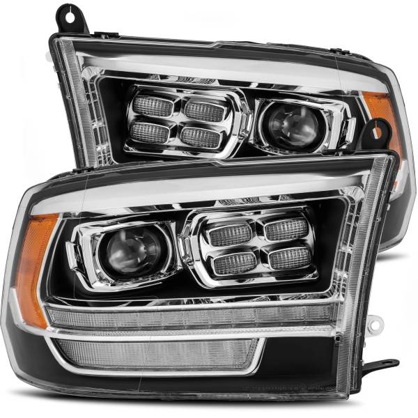 【USA在庫あり】 AlphaRex LUXXシリーズ LED プロジェクター ヘッドライト Plank Style ブラック 09年-18年 Dodge Ram 2500 arx880526 JP店