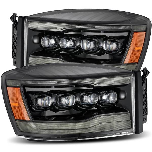 【USA在庫あり】 AlphaRex NOVAシリーズ LED プロジェクター ヘッドライト Plnk Style アルファブラック 06年-08年 Dodge Ram 1500HD arx880538 JP店