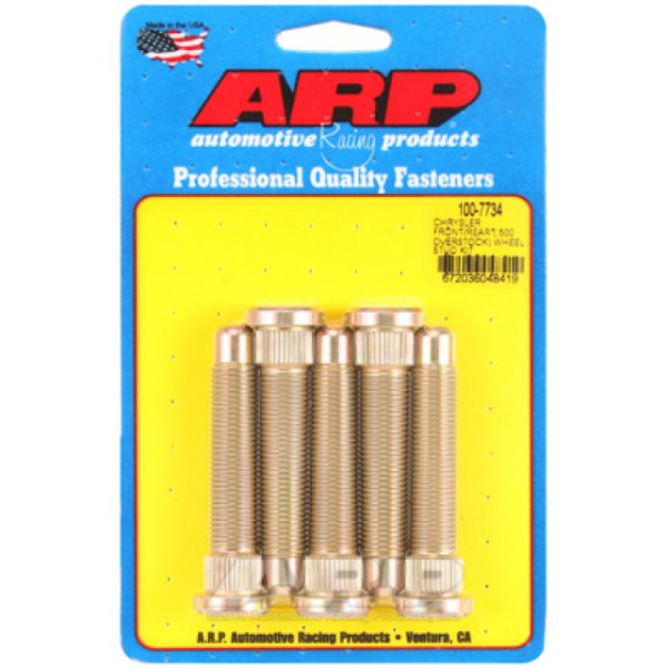 【USA在庫あり】 ARP Chrysler フロント/Rear M14 .500in Over Stock Length Wheel Stud Kit arp100-7734 JP店