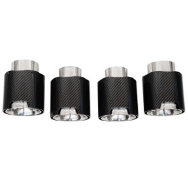 【USA在庫あり】 Corsa 20年-23年 シボレー Corvette C8 RWD 4.5in カーボン Fiber Polished Tip キット (For Corsa エキゾースト Only) cor21109CF JP店