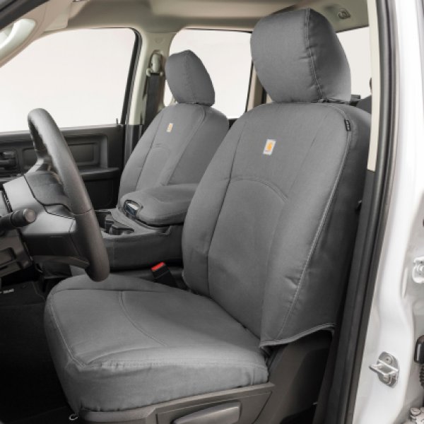 【USA在庫あり】 Covercraft 19年-21年 シボレー シルバラード Carhartt PrecisionFit Custom フロント Row Seat Covers - Gravel cvrGTC4136ABCAGY JP店