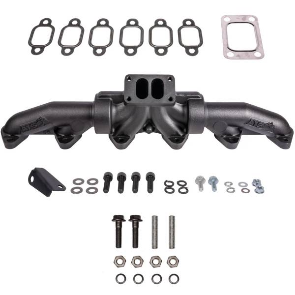 【USA在庫あり】 ATS Diesel 3pc T3 パルスフロー エキゾーストマニホールド 1994 Early 98 Dodge 5.9L 12バルブ Cummins ats2049302164 JP店