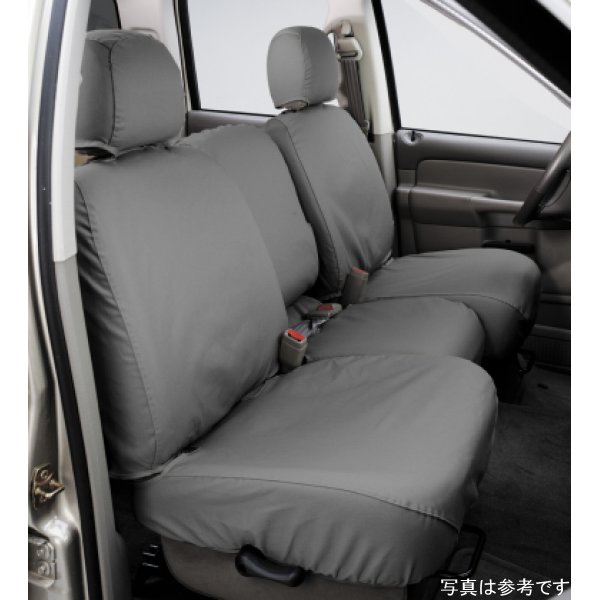 【USA在庫あり】 Covercraft 22年-24年 ダッジ RAM 2500/3500 Polycotton SeatSaver Custom フロント Row Seat Covers - Grey cvrSS3500PCGY JP店