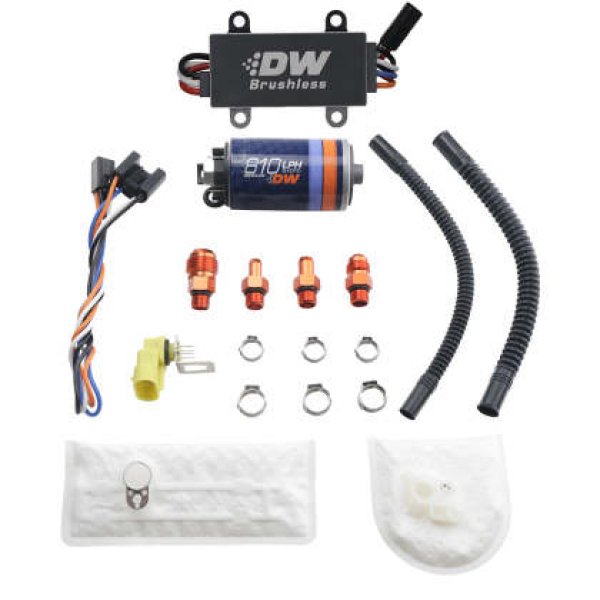 【USA在庫あり】 Deatschwerks DW810 Brushless 810lph In-Tank Brushless フューエルポンプ w/ 9-1002 + Dual Speed Controller dwk9-811-C105-1002 JP店