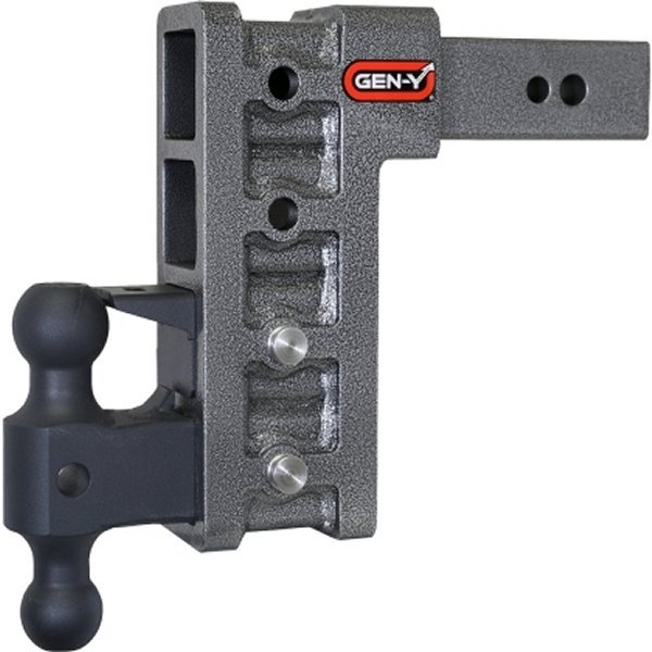 【USA在庫あり】 Gen-Y Mega Duty 2.5in Shank 9in Drop 3.5K TW 32K Hitch w/GH-0161 Dual-Ball/Pintle Lock genGH-1624 JP店