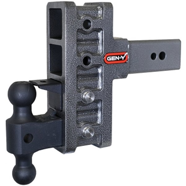【USA在庫あり】 Gen-Y Mega Duty 3in Shank 6in オフセット Drop 32K Hitch w/GH-0161 Dual-Ball/GH-0162 Pintle Lock genGH-2024 JP店