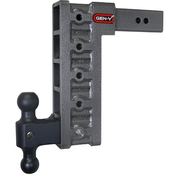 【USA在庫あり】 Gen-Y Mega Duty 2.5in Shank 12in Drop 3K TW 21K Hitch w/GH-061 Dual-Ball genGH-615 JP店