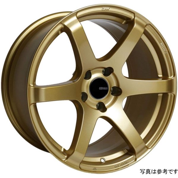 【USA在庫あり】 Enkei T6S 18x8 45mm オフセット 5x100 ボルト Pattern 72.6 Bore Gold ホイール enk485-880-8045GG JP店